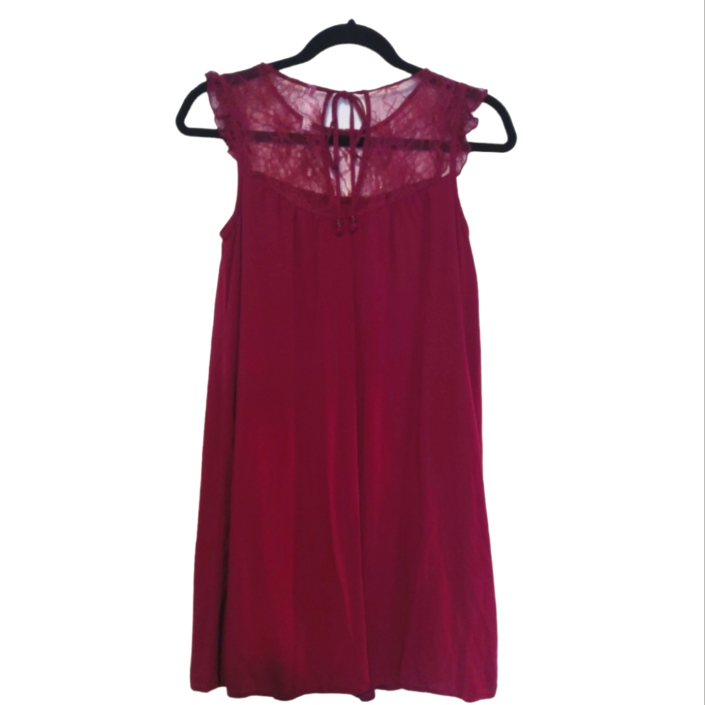 Burgandy baby doll mini